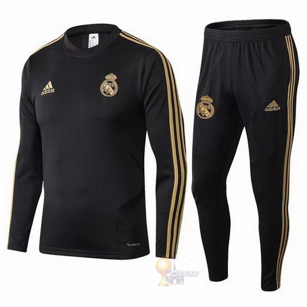 Calcio Maglie Tuta Presentazione Real Madrid 2019 2020 Nero Oro