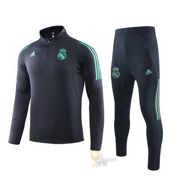 Calcio Maglie Tuta Presentazione Real Madrid 2019 2020 Verde Blu Navy