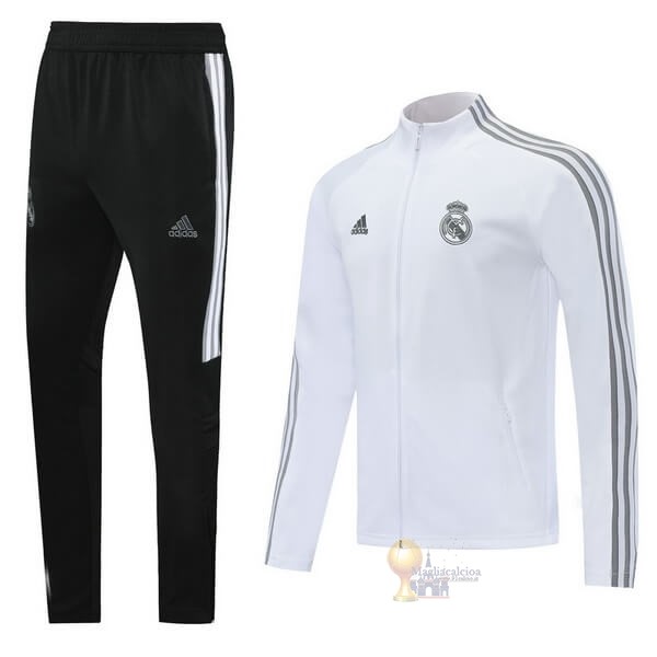 Calcio Maglie Tuta Presentazione Real Madrid 2020 2021 Bianco