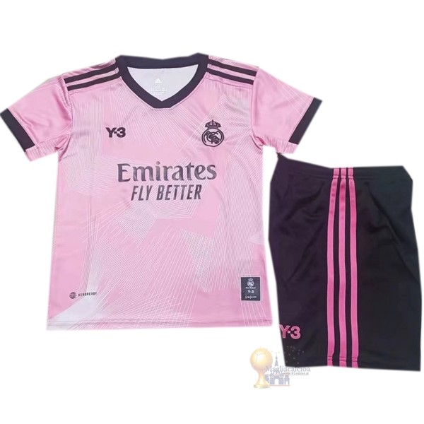 Calcio Maglie Fourth Portiere Conjunto De Bambino Real Madrid 2021 2022 Rosa