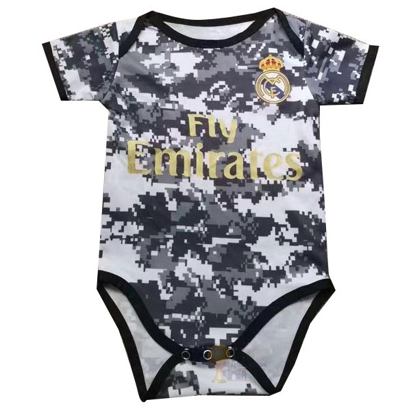 Calcio Maglie Tutine Bambino Real Madrid 2019 2020 Bianco Grigio