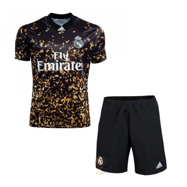 Calcio Maglie speciale Set Completo Bambino Real Madrid 2019 2020 Nero Giallo