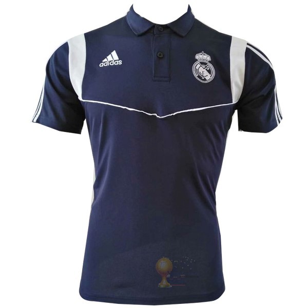 Calcio Maglie Polo Real Madrid 2019 2020 Blu Navy