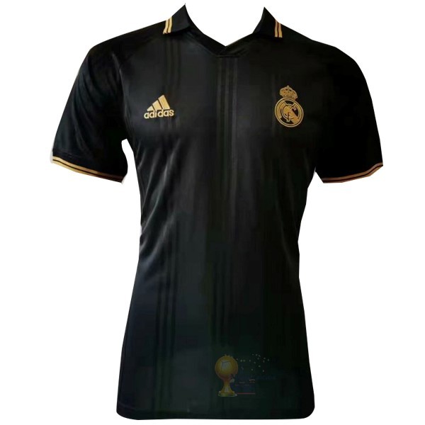 Calcio Maglie Polo Real Madrid 2019 2020 Nero