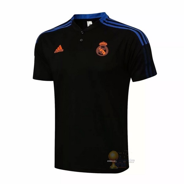 Calcio Maglie Polo Real Madrid 2021 2022 Nero