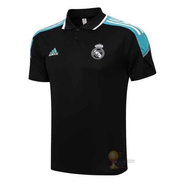 Calcio Maglie Polo Real Madrid 2022 2023 Nero Verde