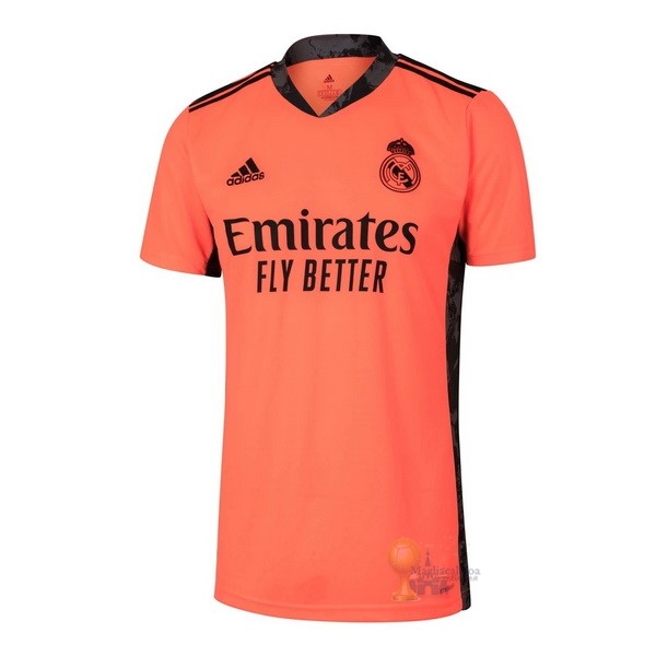 Calcio Maglie Away Maglia Portiere Real Madrid 2020 2021 Arancione