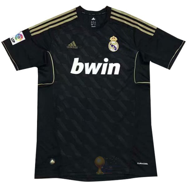 Calcio Maglie Away Maglia Real Madrid Retro 11 12 Nero