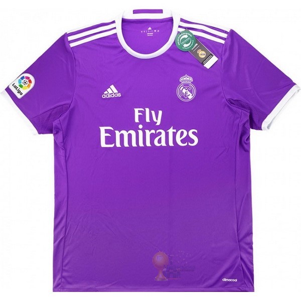 Calcio Maglie Away Maglia Real Madrid Retro 2016 2017 Purpureo
