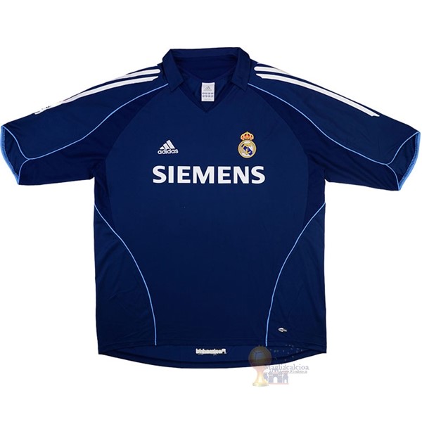 Calcio Maglie Away Maglia Real Madrid Stile rétro 2005 2006 Blu