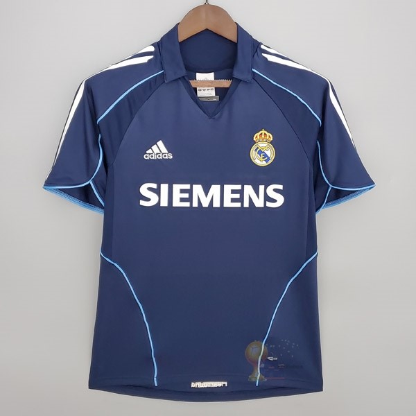 Calcio Maglie Away Maglia Real Madrid Stile rétro 2005 2006 Blu