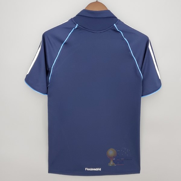 Calcio Maglie Away Maglia Real Madrid Stile rétro 2005 2006 Blu