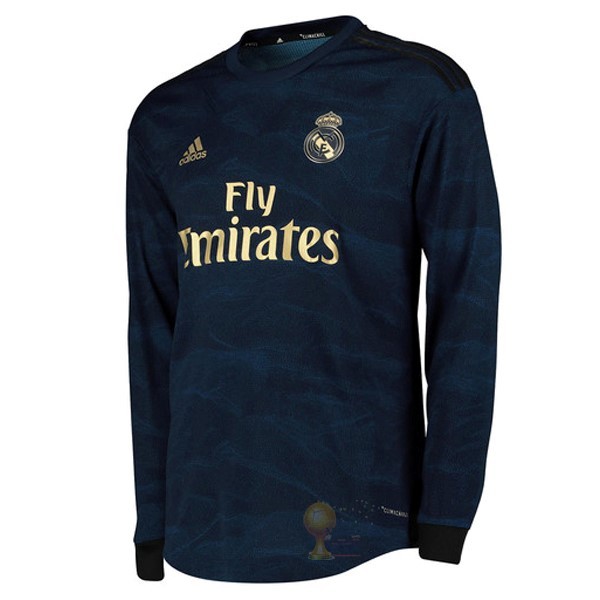 Calcio Maglie Away Manica lunga Real Madrid 2019 2020 Blu