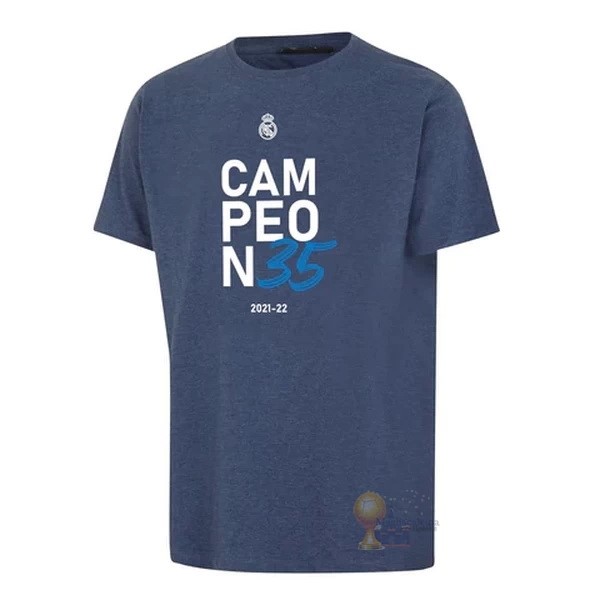 Calcio Maglie Edizione commemorativa Maglia Real Madrid 2022 Blu