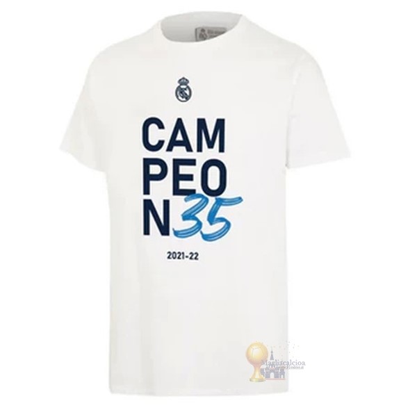 Calcio Maglie Edizione commemorativa Maglia Real Madrid 2022 I Bianco