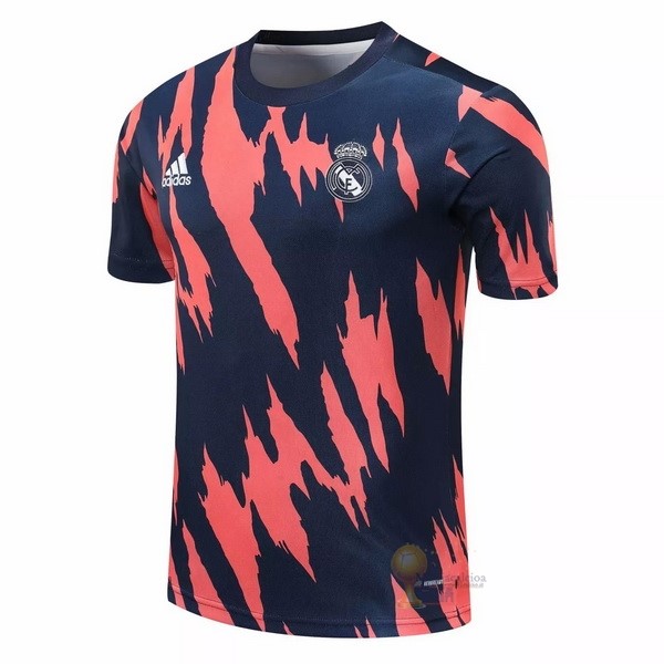 Calcio Maglie Entrenamiento Real Madrid 2020 2021 Arancione Blu