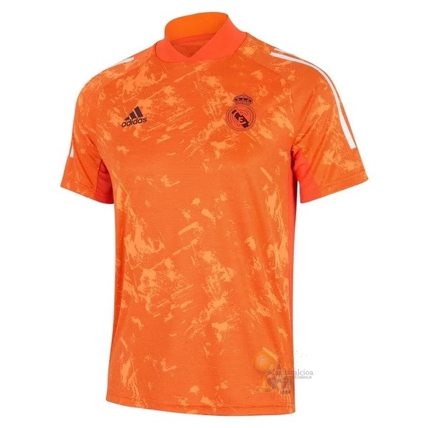 Calcio Maglie Formazione Real Madrid 2020 2021 Arancione