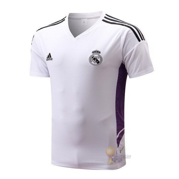 Calcio Maglie Formazione Real Madrid 2022 2023 Bianco I Purpureo