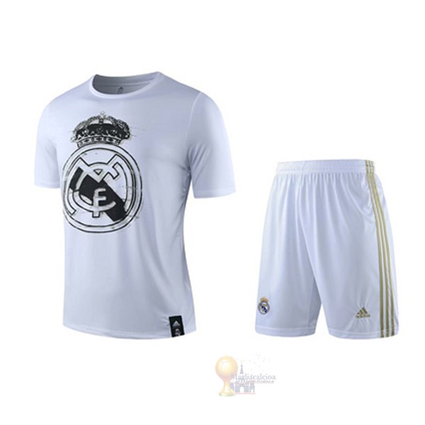 Calcio Maglie Formazione Set Completo Real Madrid 2019 2020 Bianco