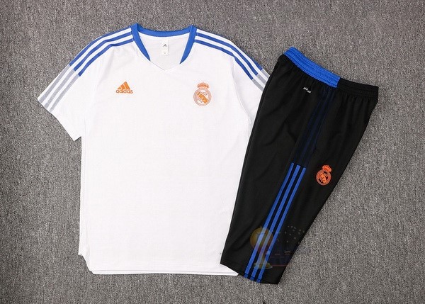Calcio Maglie Formazione Set Completo Real Madrid 2021 2022 Bianco I Nero