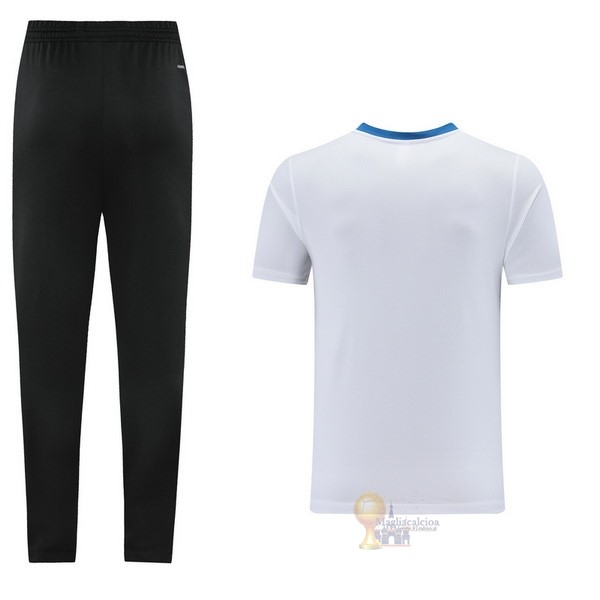 Calcio Maglie Formazione Set Completo Real Madrid 2021 2022 Bianco Nero