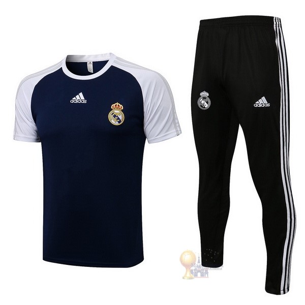 Calcio Maglie Formazione Set Completo Real Madrid 2021 2022 Nero Bianco