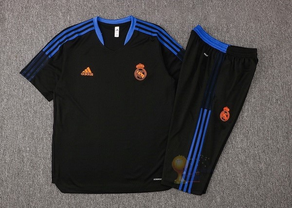 Calcio Maglie Formazione Set Completo Real Madrid 2021 2022 Nero Blu
