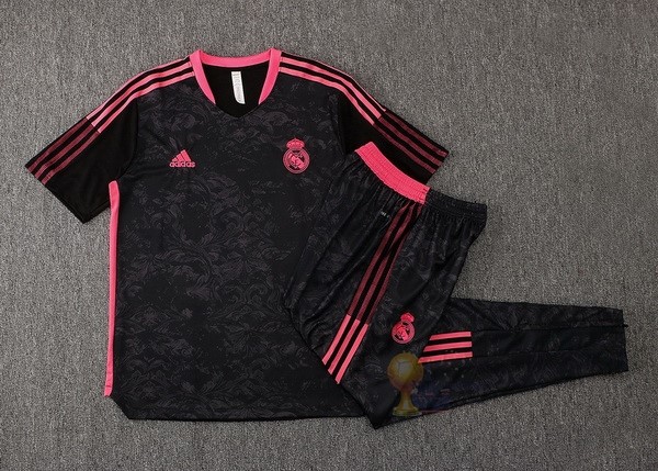 Calcio Maglie Formazione Set Completo Real Madrid 2021 2022 Nero Rosa