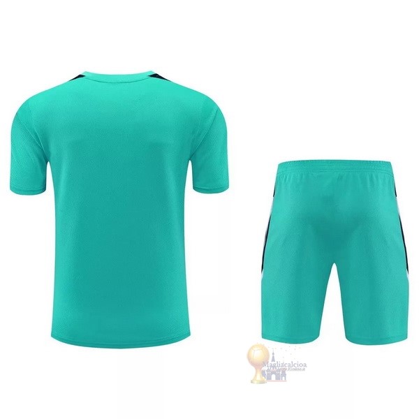 Calcio Maglie Formazione Set Completo Real Madrid 2021 2022 Verde Nero