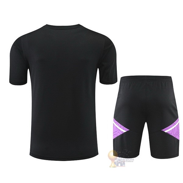 Calcio Maglie Formazione Set Completo Real Madrid 2022 2023 Nero I Purpureo