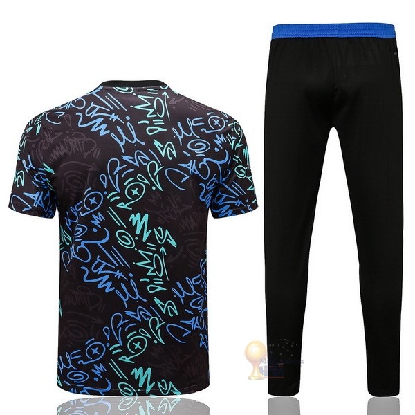 Calcio Maglie Formazione Set Completo Real Madrid 2022 2023 Nero I Verde