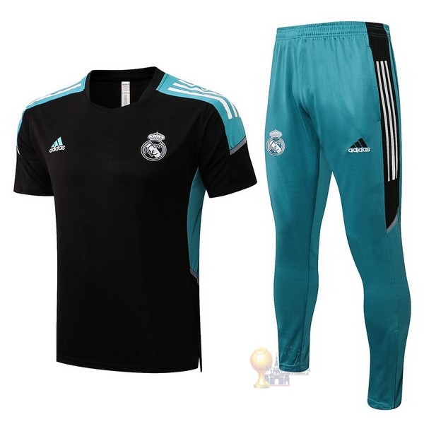 Calcio Maglie Formazione Set Completo Real Madrid 2022 2023 Nero Verde