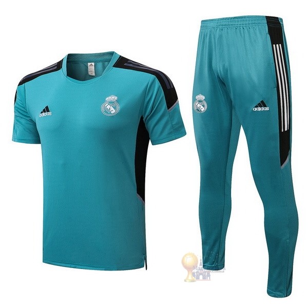 Calcio Maglie Formazione Set Completo Real Madrid 2022 2023 Verde Nero