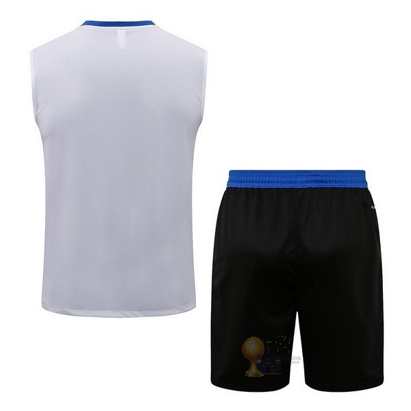 Calcio Maglie Formazione Sin Mangas Set Completo Real Madrid 2021 2022 Bianco