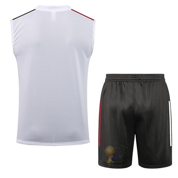 Calcio Maglie Formazione Sin Mangas Set Completo Real Madrid 2021 2022 Bianco Grigio
