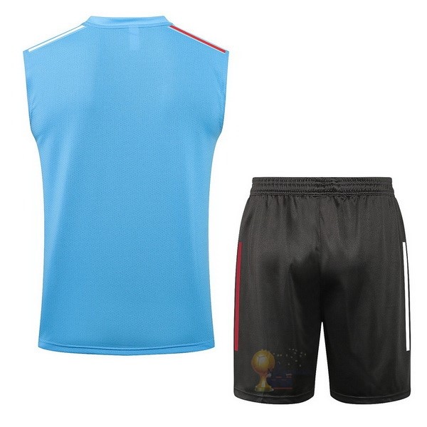 Calcio Maglie Formazione Sin Mangas Set Completo Real Madrid 2021 2022 Blu Grigio