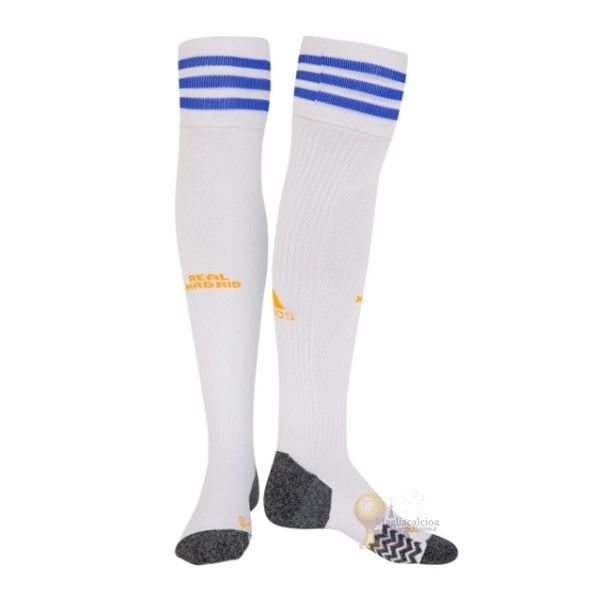 Calcio Maglie Home Calzettoni Real Madrid 2021 2022 Bianco