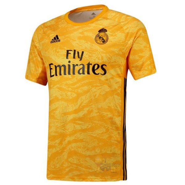 Calcio Maglie Home Maglia Portiere Real Madrid 2019 2020 Giallo