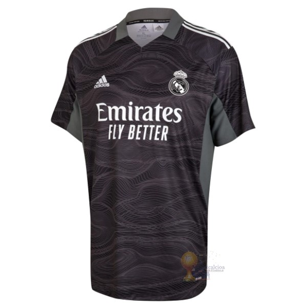 Calcio Maglie Home Maglia Portiere Real Madrid 2021 2022 Nero