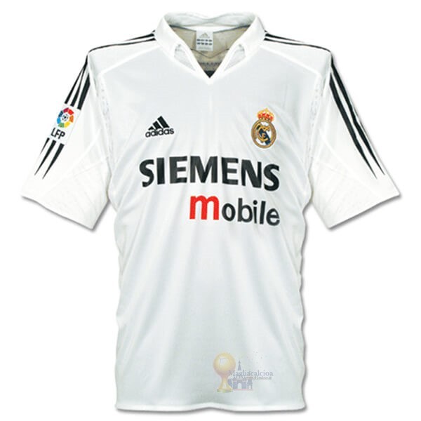Calcio Maglie Home Maglia Real Madrid Retro 04 05 Bianco