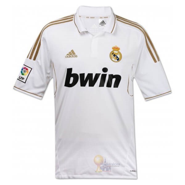 Calcio Maglie Home Maglia Real Madrid Retro 11 12 Bianco
