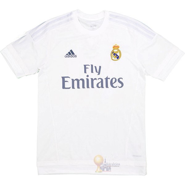 Calcio Maglie Home Maglia Real Madrid Retro 2015 2016 Bianco