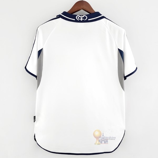 Calcio Maglie Home Maglia Real Madrid Stile rétro 2000 2001 Bianco