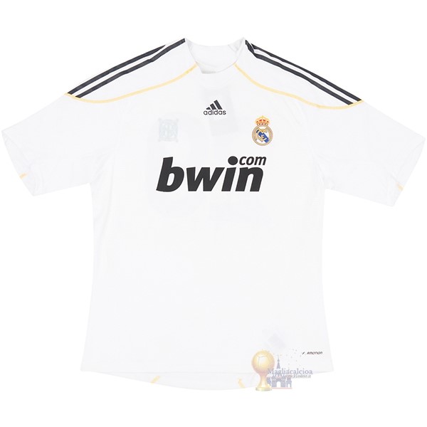 Calcio Maglie Home Maglia Real Madrid Stile rétro 2009 2010 Bianco