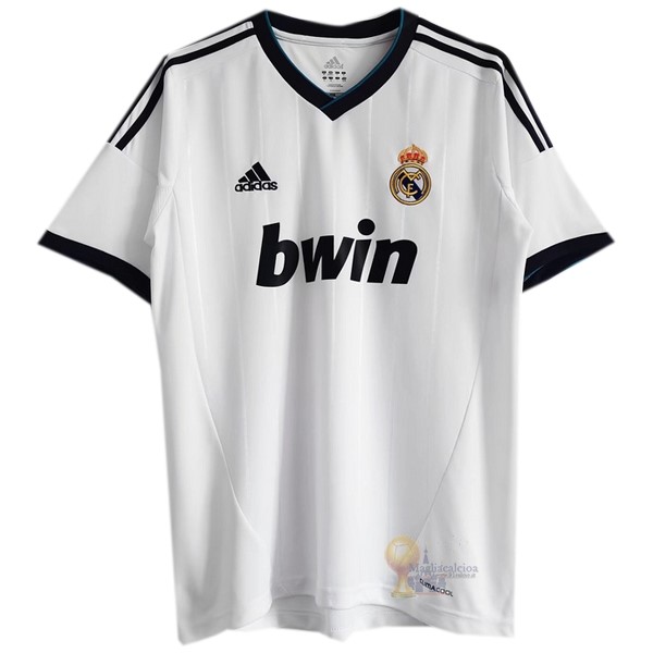 Calcio Maglie Home Maglia Real Madrid Stile rétro 2012 2013 Bianco