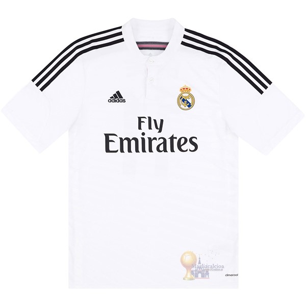 Calcio Maglie Home Maglia Real Madrid Stile rétro 2014 2015 Bianco