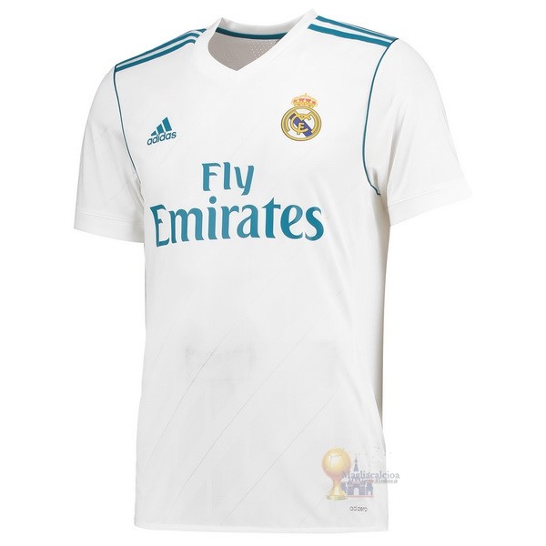 Calcio Maglie Home Maglia Real Madrid Stile rétro 2017 2018 Bianco