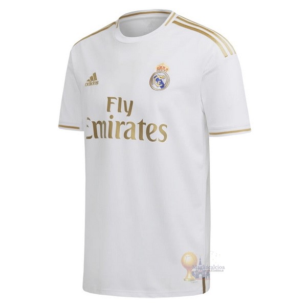 Calcio Maglie Home Maglia Real Madrid Stile rétro 2019 2020 Bianco