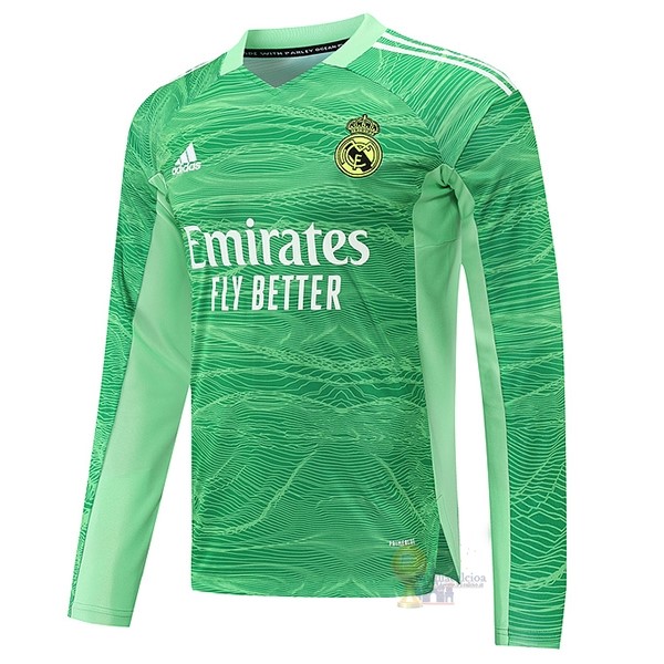 Calcio Maglie Home Manica lunga Real Madrid 2021 2022 Verde