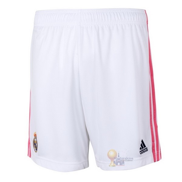 Calcio Maglie Home Pantaloni Real Madrid 2020 2021 Bianco